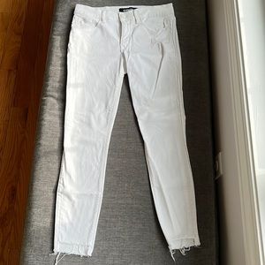 Express - White 4R Ankle Legging Mid Rise Jeans